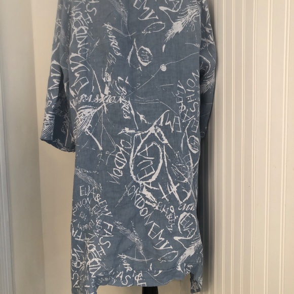 Italian Linen Handkerchief Hem Contemporary Dress - Picture 3 of 4